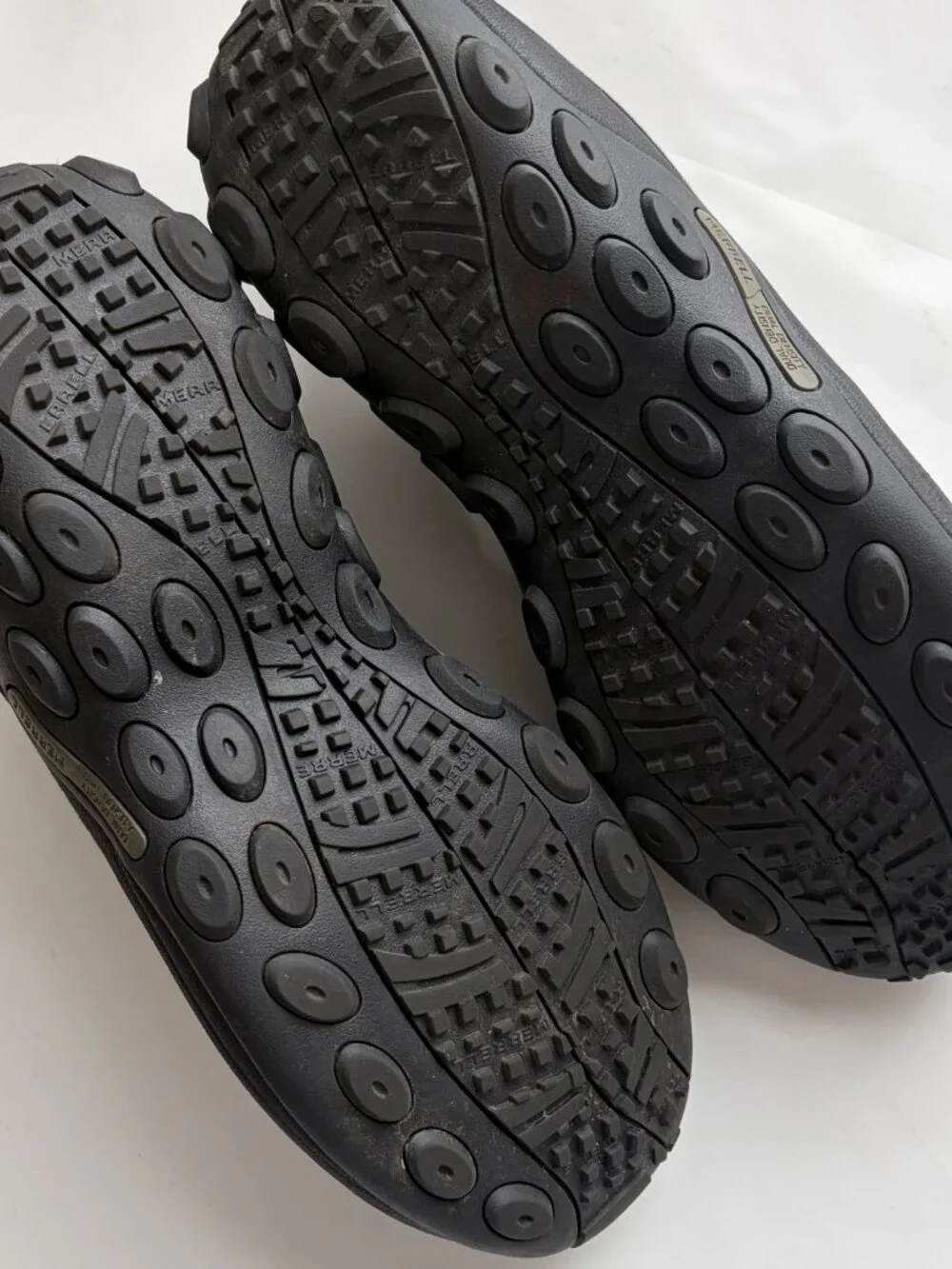 Merrell Men's Jungle Moccasins Black Suede US 12 Leather Shoes